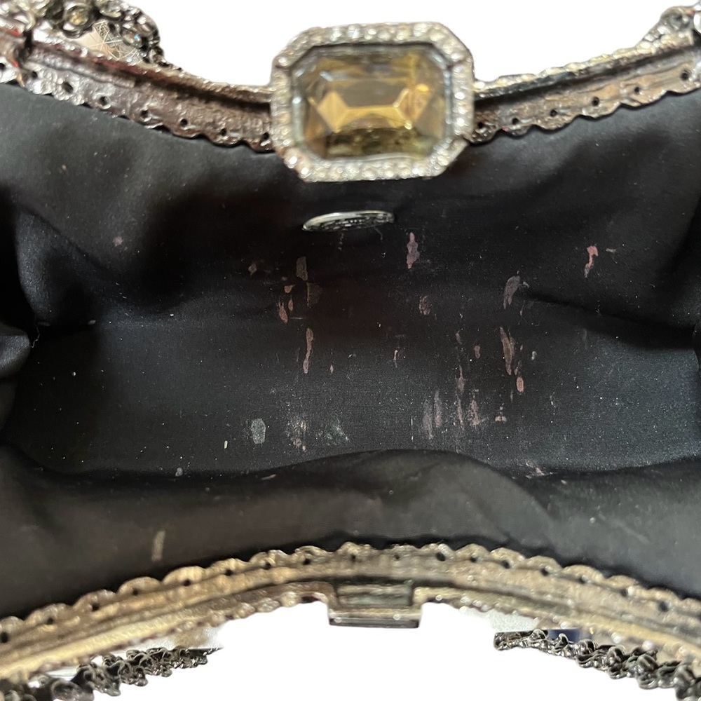 CLARA KASAVINA hand made black snake skin handbag clutch bag - Picture 10 of 16